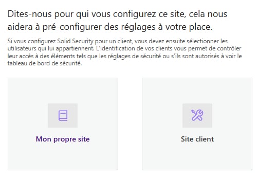 Questions à propos du propriétaire du site web, demandant s'il est pour votre usage propre. 