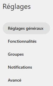 Les options du menu de réglages du plugin WordPress Solid Security